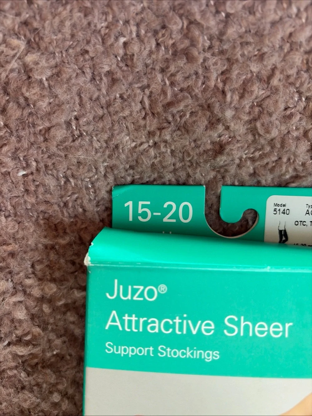 Juzo Attractive OTC 140 Denier Thigh High 15-20 mmHg Compression Stockings Sz 4